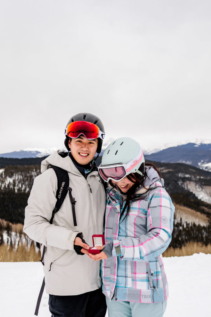 Ski resort surprise proposal