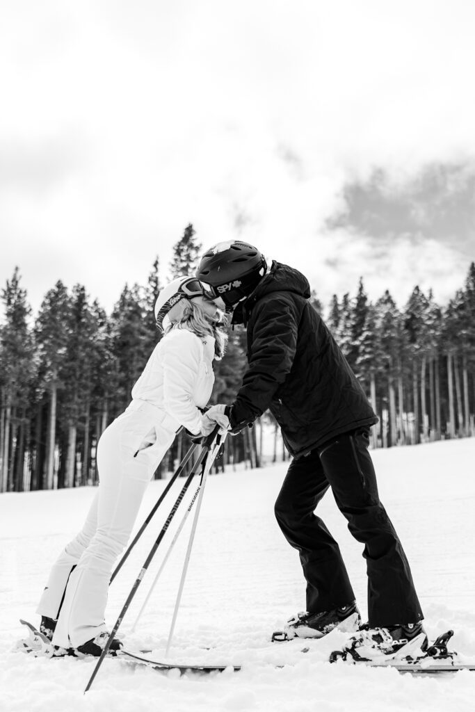 Ski Engagement Photo