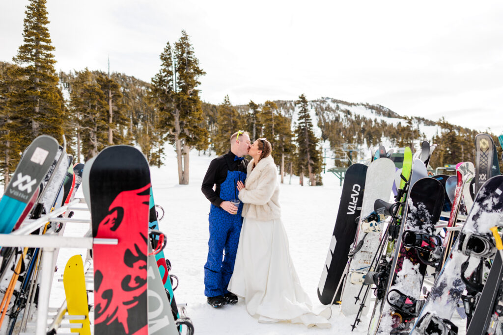 Lake Tahoe Ski Wedding