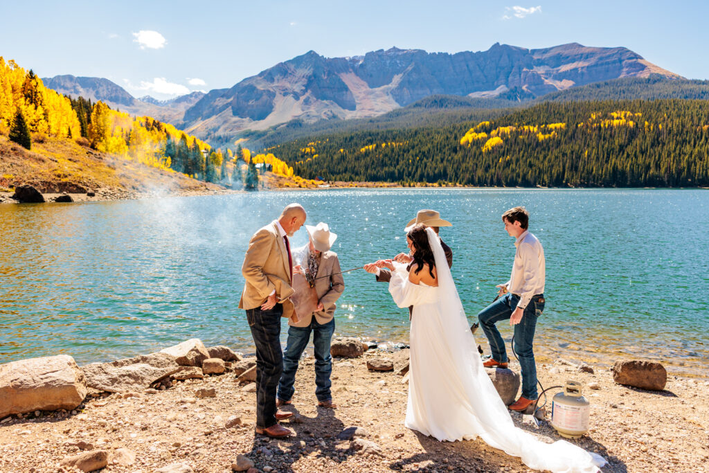 Fall elopement in Telluride