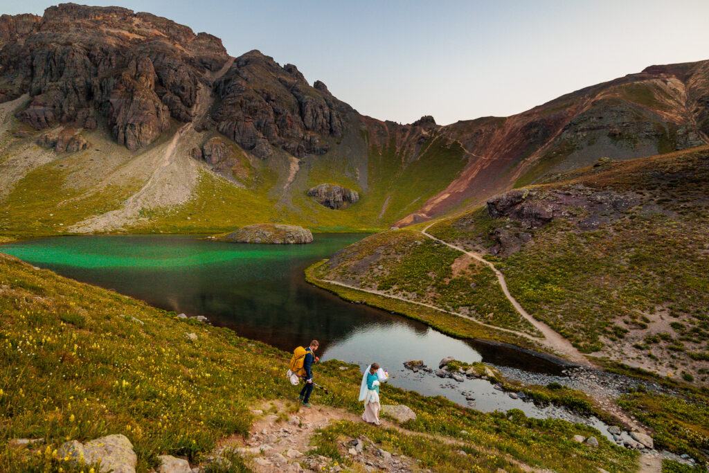 Ice Lake Colorado Backpacking Elopement