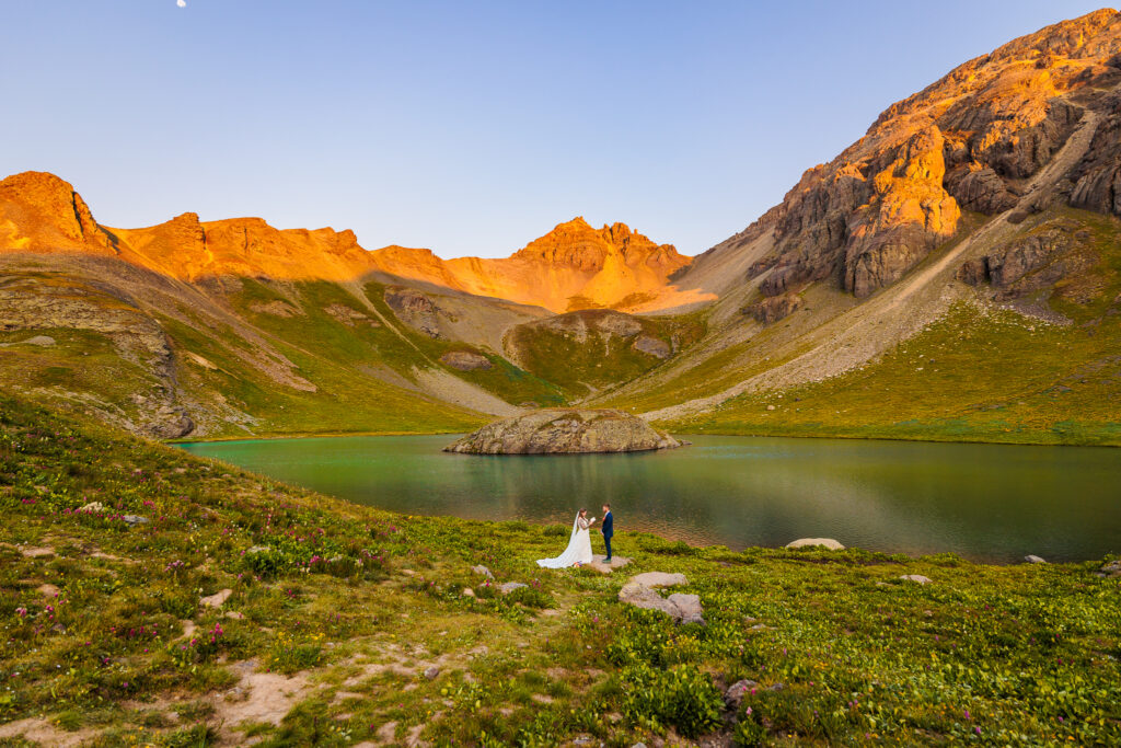 Island Lake Colorado Sunrise Elopement