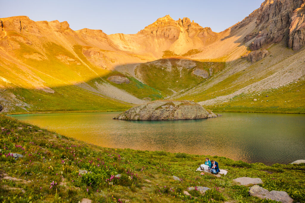 Island Lake Sunrise Elopement in Colorado