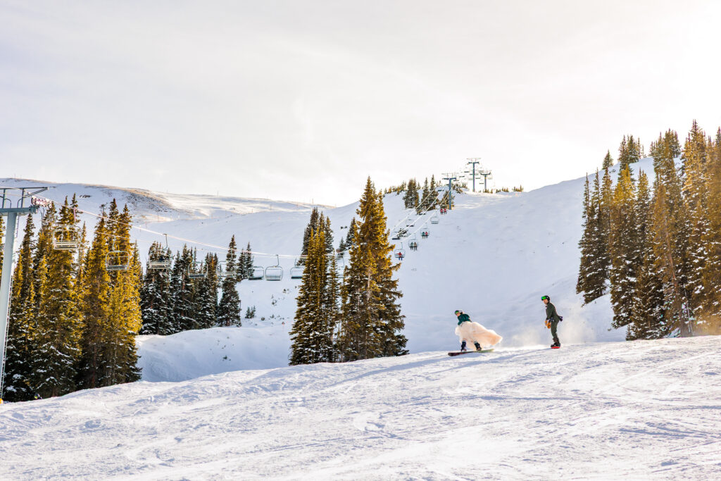 Colorado Snowboarding Wedding