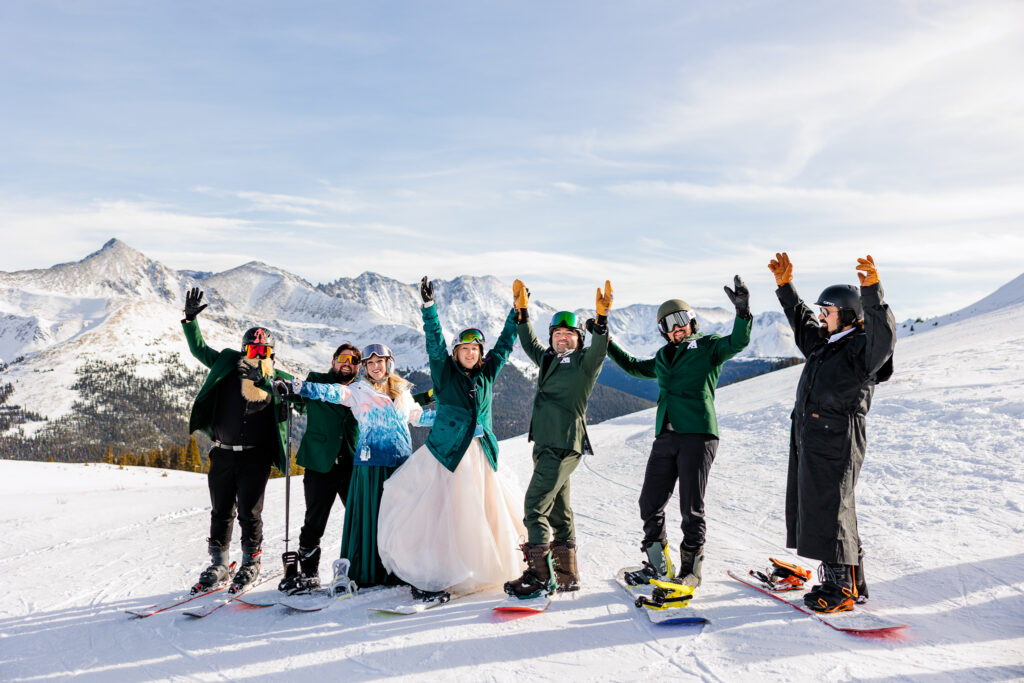 Colorado Snowboarding Wedding