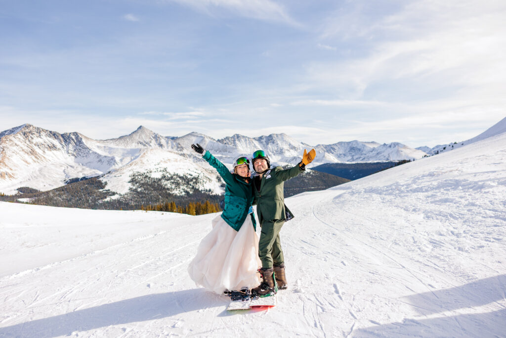 Colorado Snowboarding Wedding
