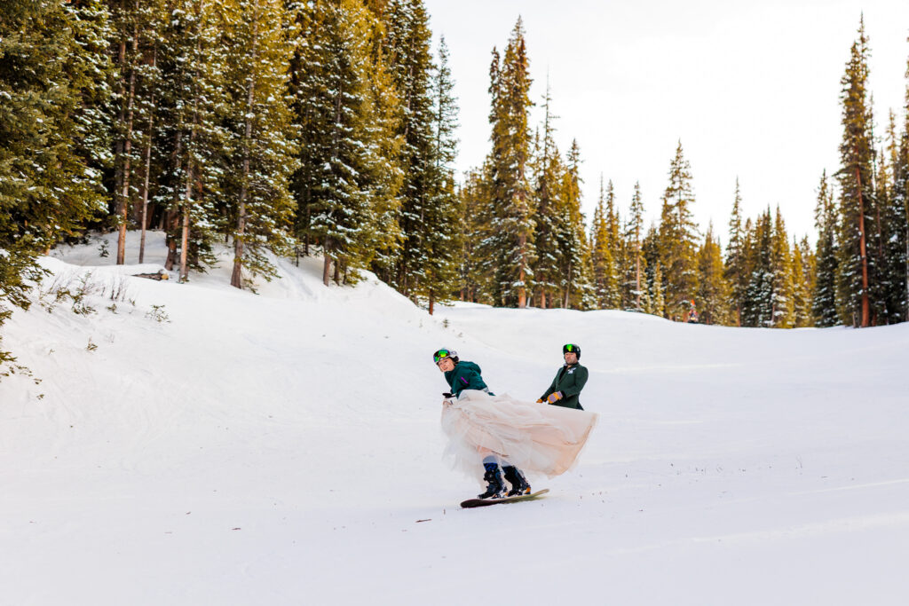 Colorado Snowboarding Wedding