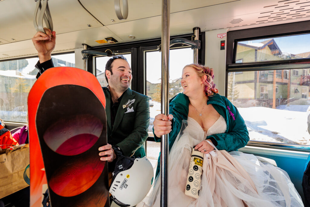 Colorado Snowboarding Wedding