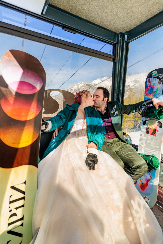 Colorado Snowboarding Wedding
