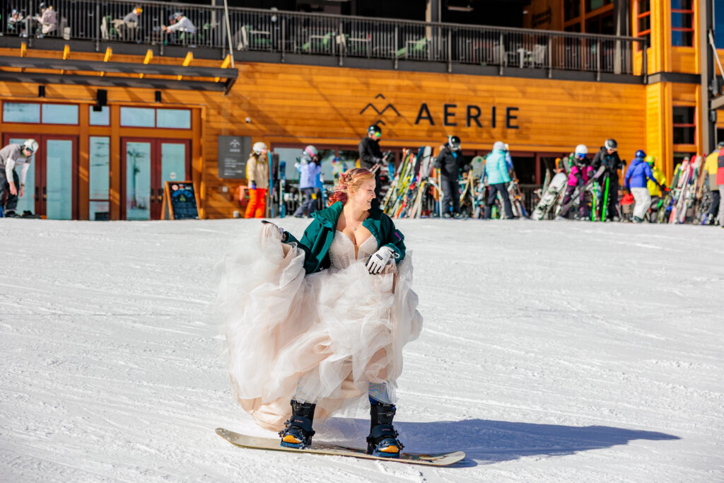 Colorado Snowboarding Wedding