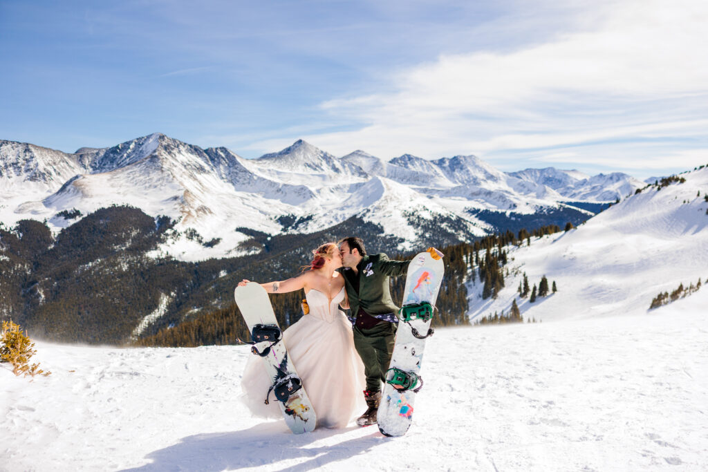 Colorado Snowboarding Wedding