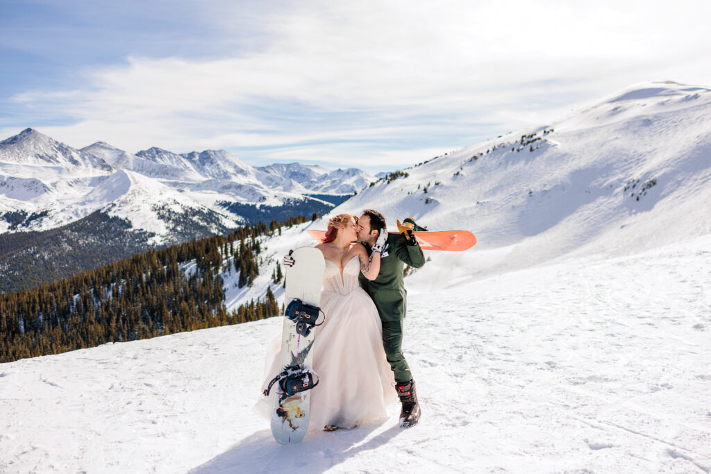 Colorado Snowboarding Wedding
