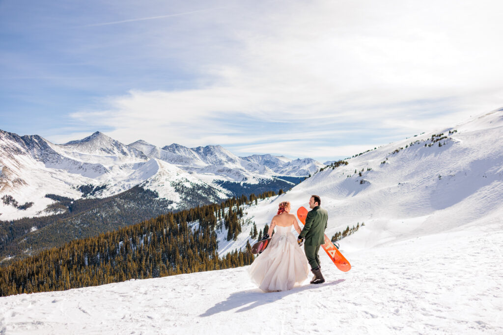 Colorado Snowboarding Wedding