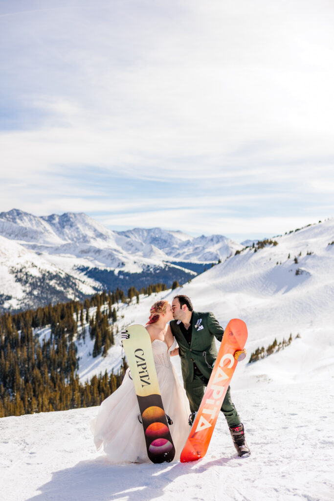 Colorado Snowboarding Wedding