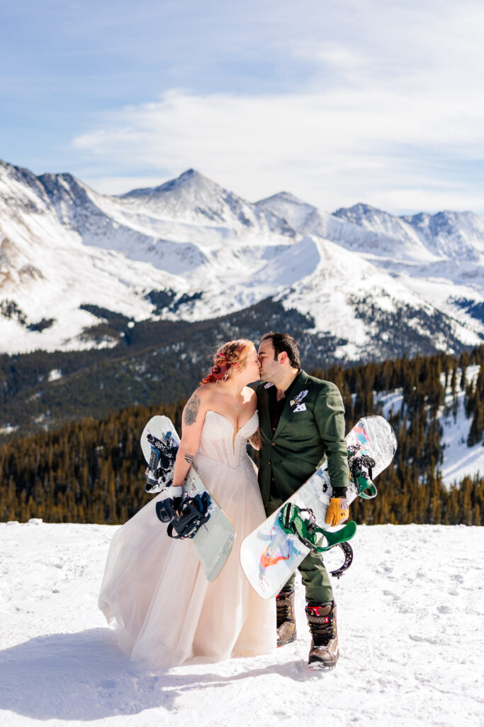 Colorado Snowboarding Wedding