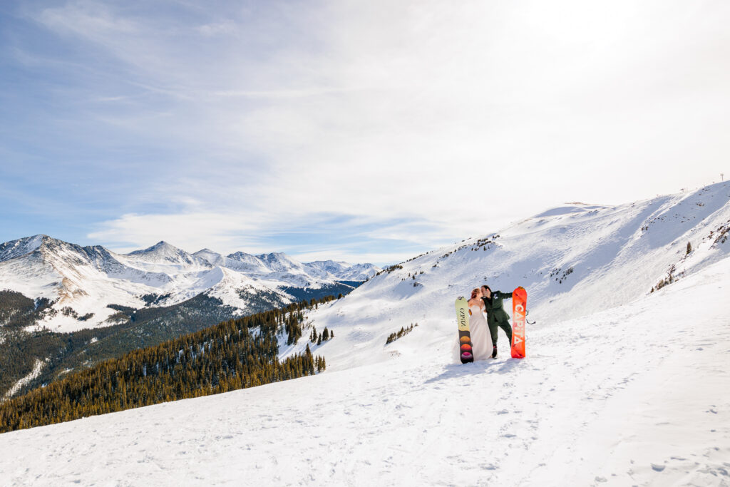 Colorado Snowboarding Wedding