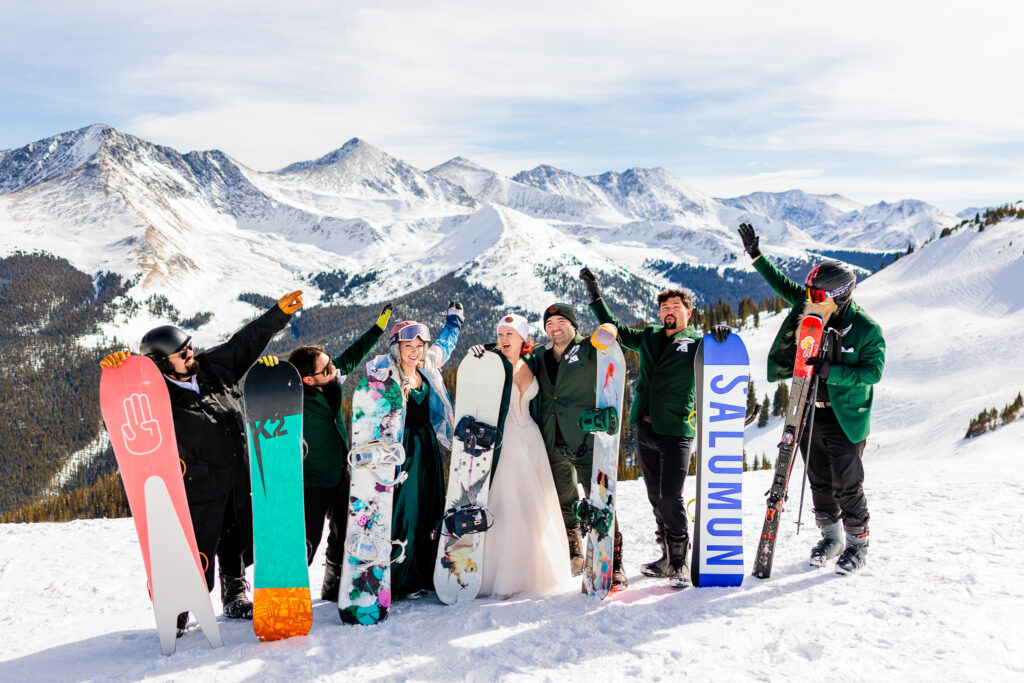Colorado Snowboarding Wedding