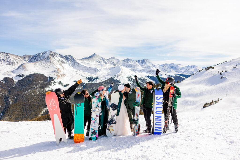 Colorado Snowboarding Wedding