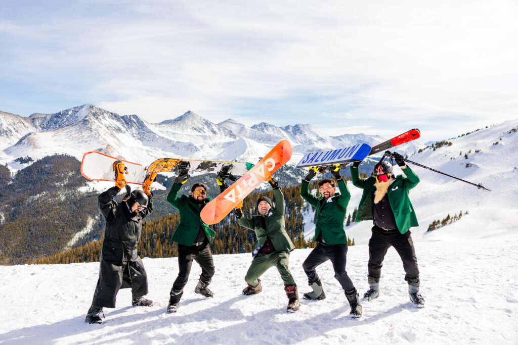 Colorado Snowboarding Wedding