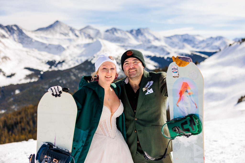 Colorado Snowboarding Wedding