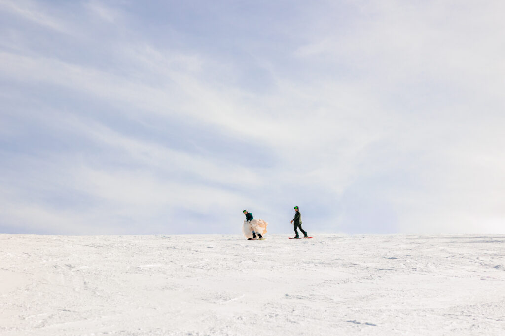 Colorado Snowboarding Wedding