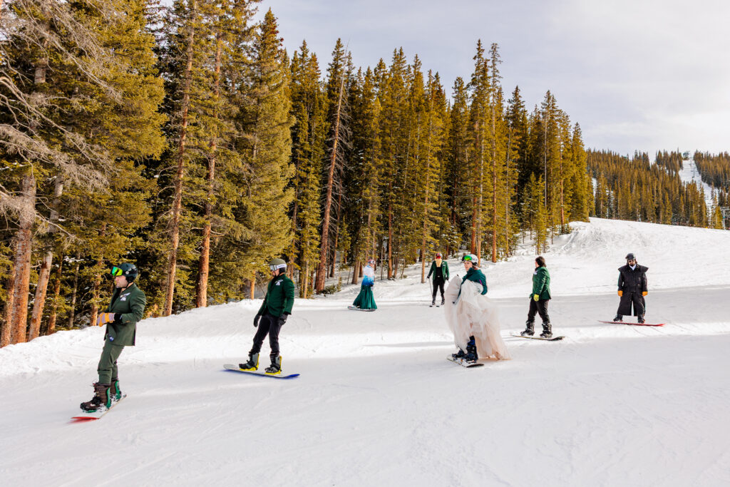 Colorado Snowboarding Wedding