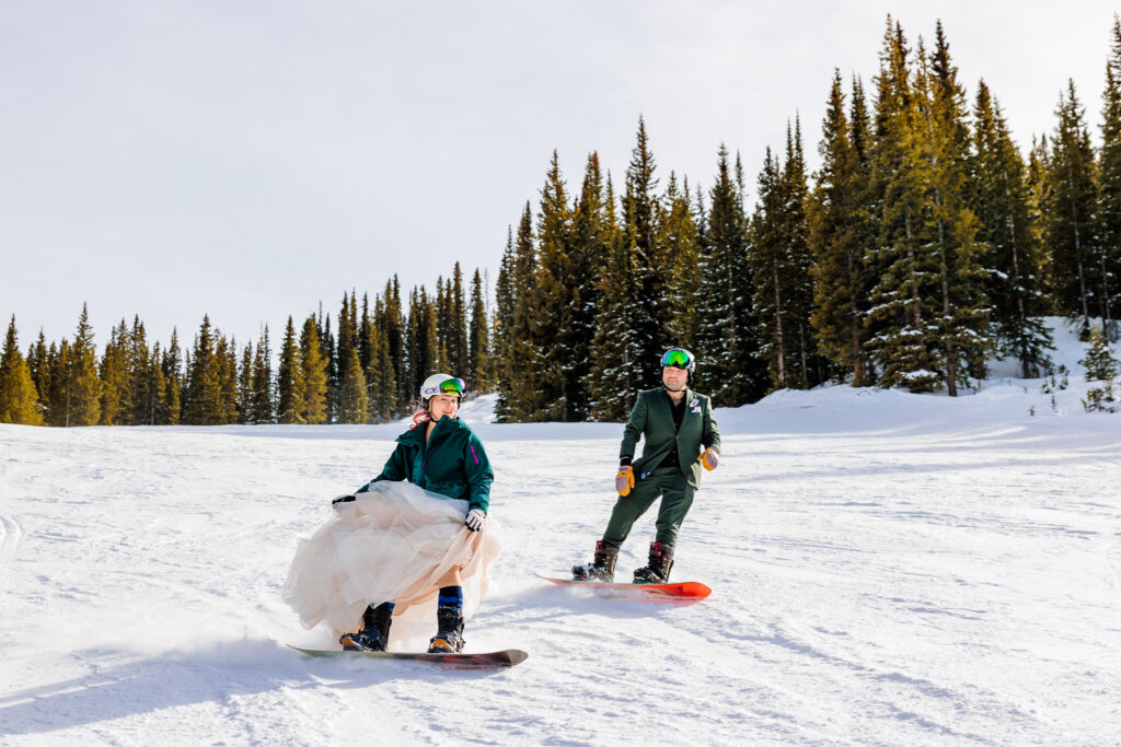 Colorado Snowboarding Wedding