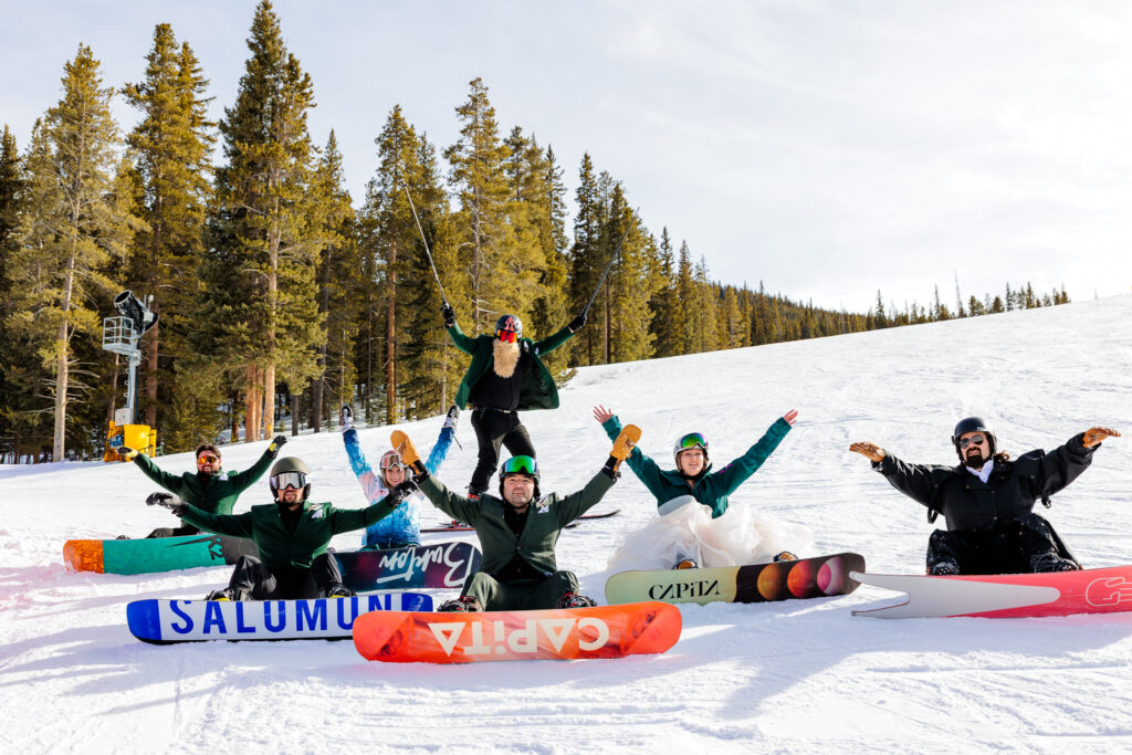 Colorado Snowboarding Wedding